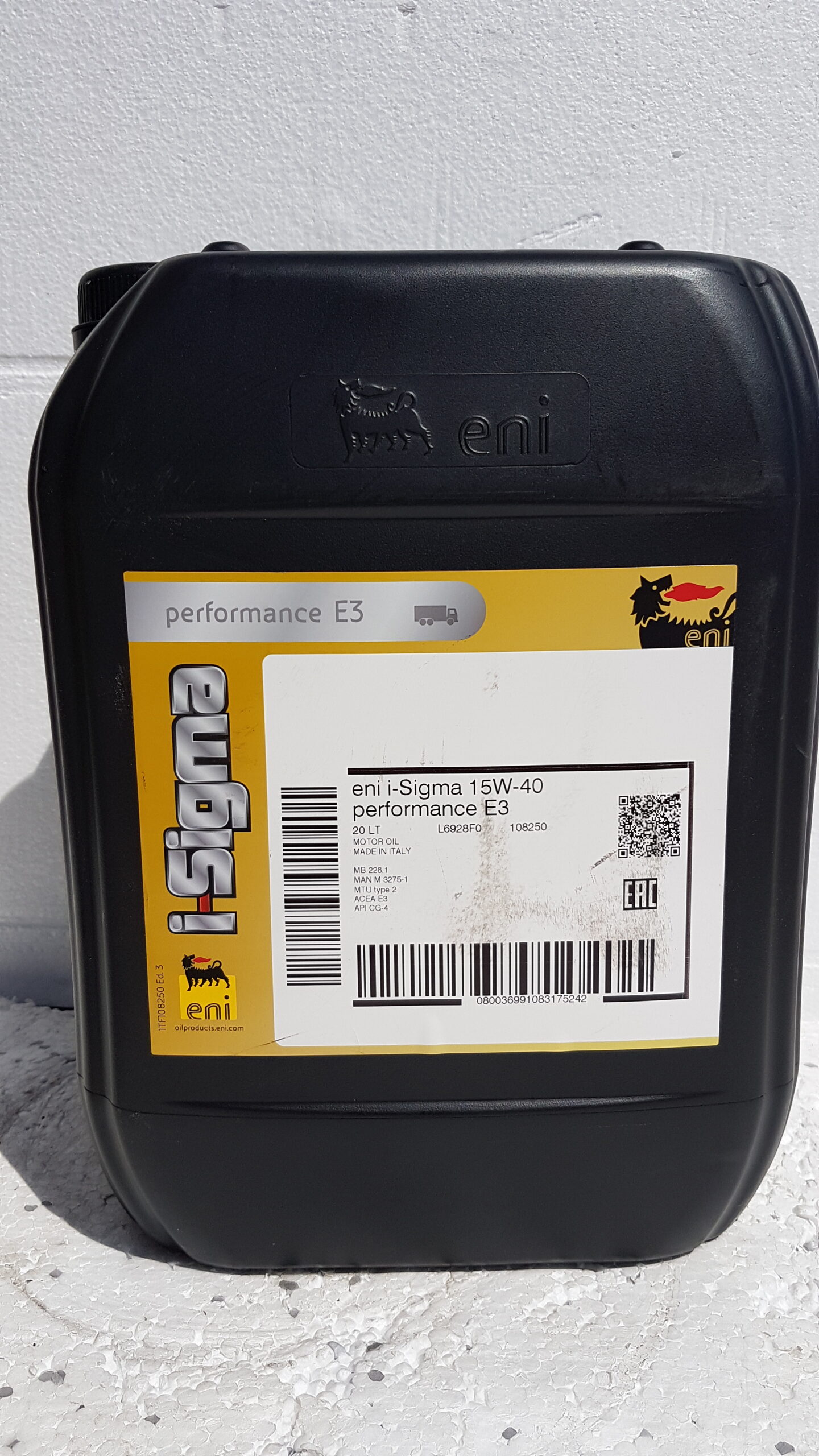 Olio Eni I-Sigma 15w/40 Performance E3 da Lt 20