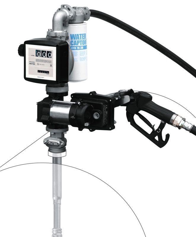 POMPA PER GASOLIO/BENZINA con conta litri