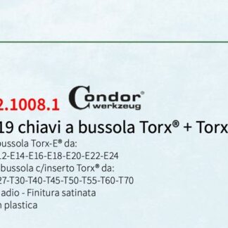 Set 19 Chiavi - Condor Werkzeug 02.1008.1